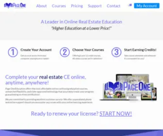 Pageoneeducation.com(Algiers Economic Development Foundation) Screenshot