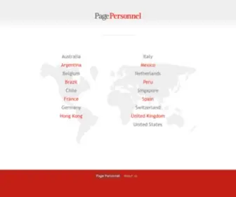 Pagepersonnel.com(Page Group) Screenshot