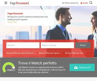 Pagepersonnel.it(Agenzia del lavoro) Screenshot