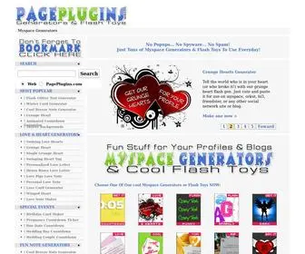 Pageplugins.com(Myspace Generators) Screenshot