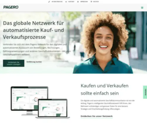 Pagero.de(Digitalisieren und automatisieren Sie Ihr Geschäft) Screenshot