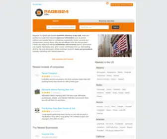 Pages24.com(The online marketing network for small businesses) Screenshot