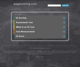 Pagescoring.com(See related links to what you are looking for) Screenshot