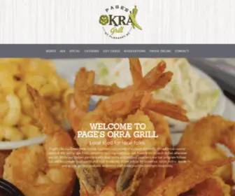 Pagesokragrill.com(Page's Okra Grill) Screenshot