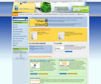 Pagestransport.com(Portail dedie aux professionnels du transport et de la logistique) Screenshot