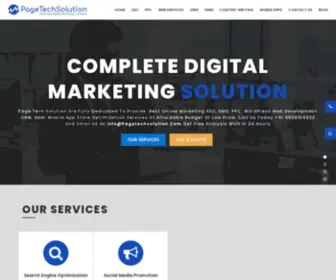 Pagetechsolution.com(SEO Company in India) Screenshot