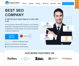 Pagetraffic.com(India's Most Awarded Full Service SEO Company since 2002) Screenshot