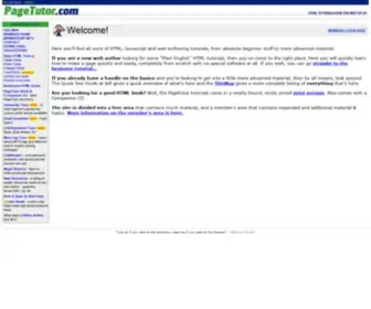 Pagetutor.com(HTML Tutorials) Screenshot