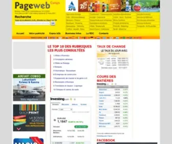 Pagewebcongo.com(PAGEWEB CONGO) Screenshot