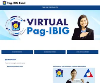 Pagibigfundservices.com(Pag-IBIG Online Services) Screenshot