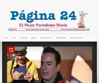 Pagina24Zacatecas.com.mx(Pagina 24 Zacatecas) Screenshot