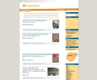 Paginamarkt.nl(Groot in kleine markten) Screenshot