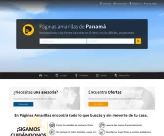 Paginasamarillas.com.pa(Directorio de empresas de Panamá) Screenshot