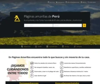 Paginasamarillas.com.pe(Directorio de empresas de Perú) Screenshot