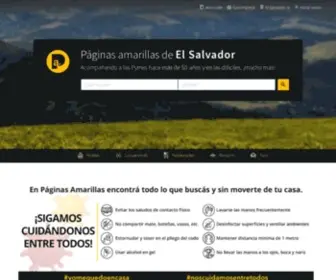 Paginasamarillas.com.sv(Directorio de empresas de El Salvador) Screenshot