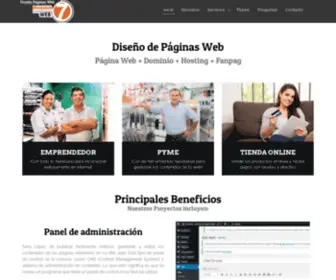 Paginasweb7.com(Diseño de páginas web Lima) Screenshot