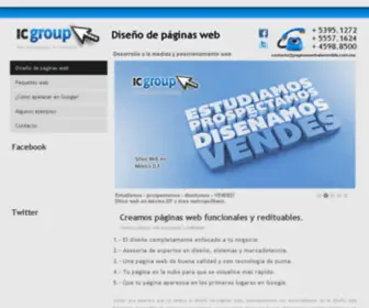 Paginaswebalamedida.com.mx(Paginas web mexico df) Screenshot