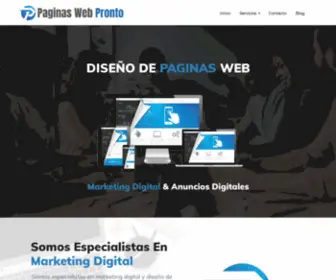 Paginaswebpronto.com(Páginas Web Pronto) Screenshot