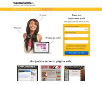 Paginawebgratis.es(Páginas web gratis) Screenshot