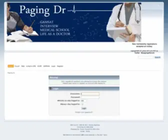 Pagingdr.net(Paging Dr forum for Graduate Entry Medicine) Screenshot