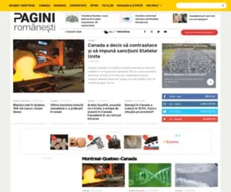 Paginiromanesti.ca(Stiri din Montreal) Screenshot