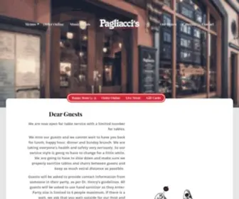 Pagliaccis.ca(Pagliacci’s in Victoria BC) Screenshot