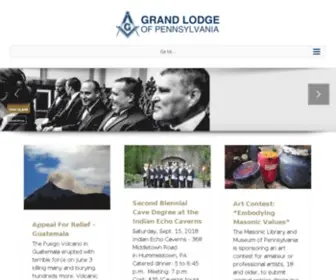 Pagrandlodge.org(The Grand Lodge of Pennsylvania) Screenshot