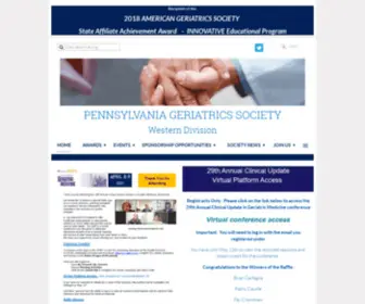 Pagswd.org(Pennsylvania Geriatrics Society) Screenshot