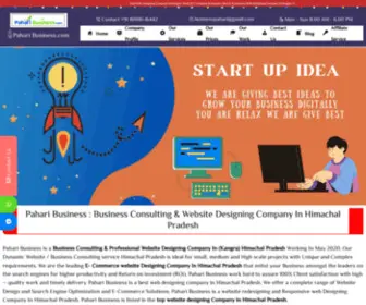 Paharibusiness.com(Website Designing & Business Consulting Company In kangra) Screenshot