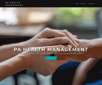 Pahealthmanagement.org(PA HEALTH MANAGEMENT) Screenshot