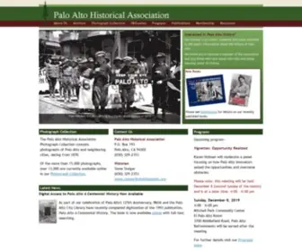Pahistory.org(The Palo Alto Historical Association's mission) Screenshot