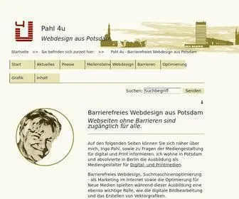 Pahl-4U.de(Webdesign aus Potsdam) Screenshot