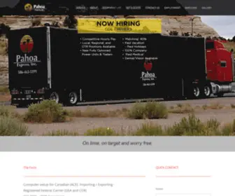 Pahoaexpress.com(Automotive & Machine Tooling Trucking Company MI) Screenshot