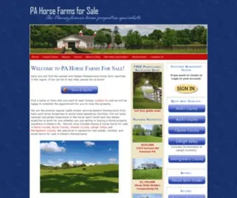 Pahorsefarmsforsale.com(PA Horse Farms for Sale) Screenshot