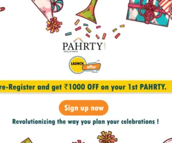 Pahrty.com(Pahrty) Screenshot