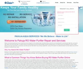 Pahuja-Aqua-Service.in(RO Water Purifier Service 199/) Screenshot