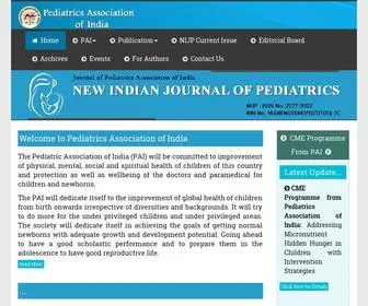 Pai-India.org(Pediatrics Association of India) Screenshot