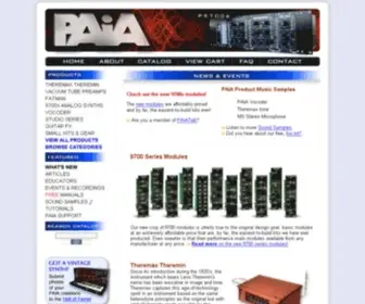 Paia.com(PAiA Corporation) Screenshot