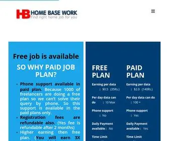 Paid-Homebasework.net(Home Based Jobs Without Investment) Screenshot