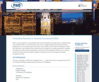 Paid-PA.org(PIDC Philadelphia PIDC) Screenshot