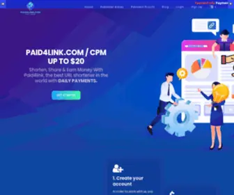 Paid4Link.com(Best Shorten Link With FIX Highest CPM In This WORLD) Screenshot