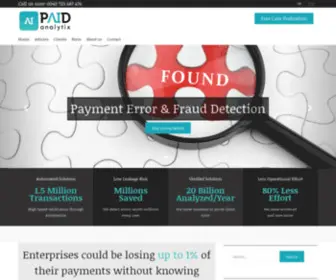 Paidanalytix.com(Accounts payable audit) Screenshot