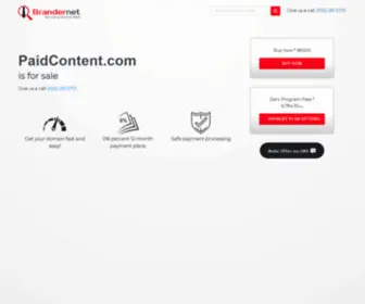 Paidcontent.com(Brandernet) Screenshot