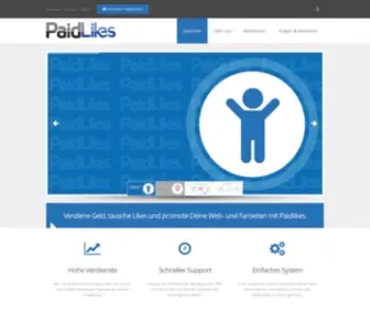 Paidlikes.de(Geld verdienen mit Social) Screenshot