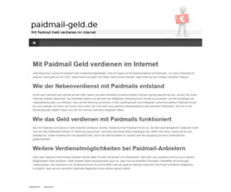 Paidmail-Geld.de(Geld verdienen im internet) Screenshot