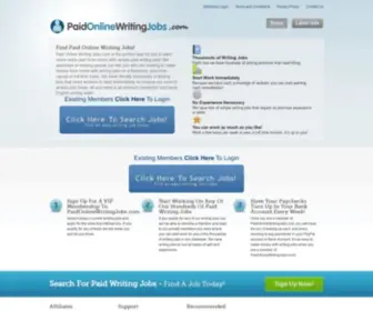 Paidonlinewritingjobs.com(Members logincurrently hiring in) Screenshot