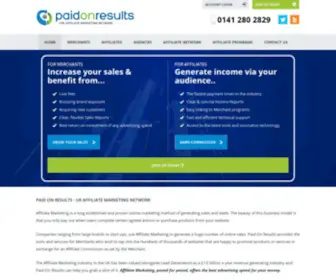 Paidonresults.com(Affiliate Marketing UK) Screenshot