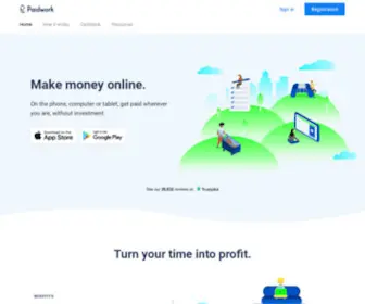 Paidwork.com(Make money online for free) Screenshot