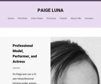 Paigeluna.com(Paige the Witch) Screenshot