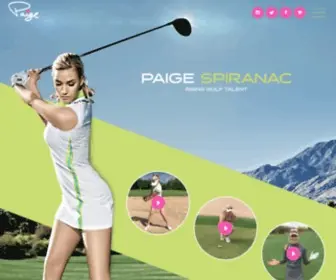 Paigespiranac.com(Paige Spiranac Shop) Screenshot